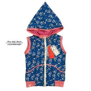 NEW Alba Of Denmark Sz 122 (7) Mykonos Flower Garden Trojan Waistcoat Vest